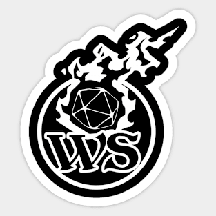 WS Logo White Sticker